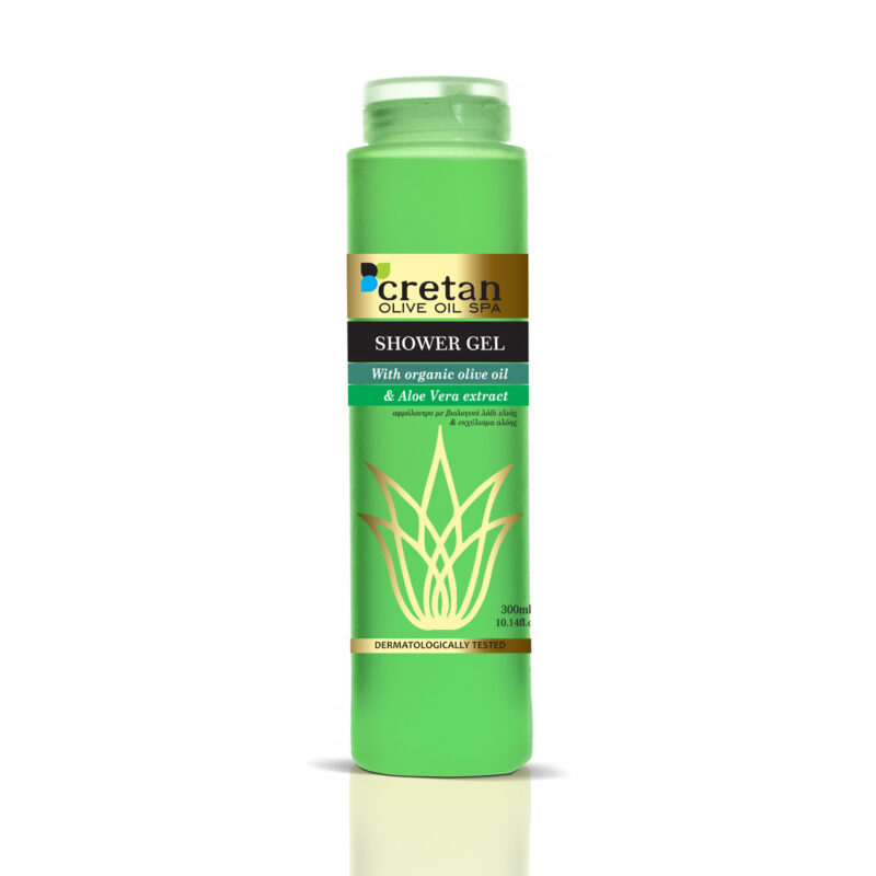 Shower Gel With Aloe And Olive Oil (300ml) Cretan Olive Oil Spa